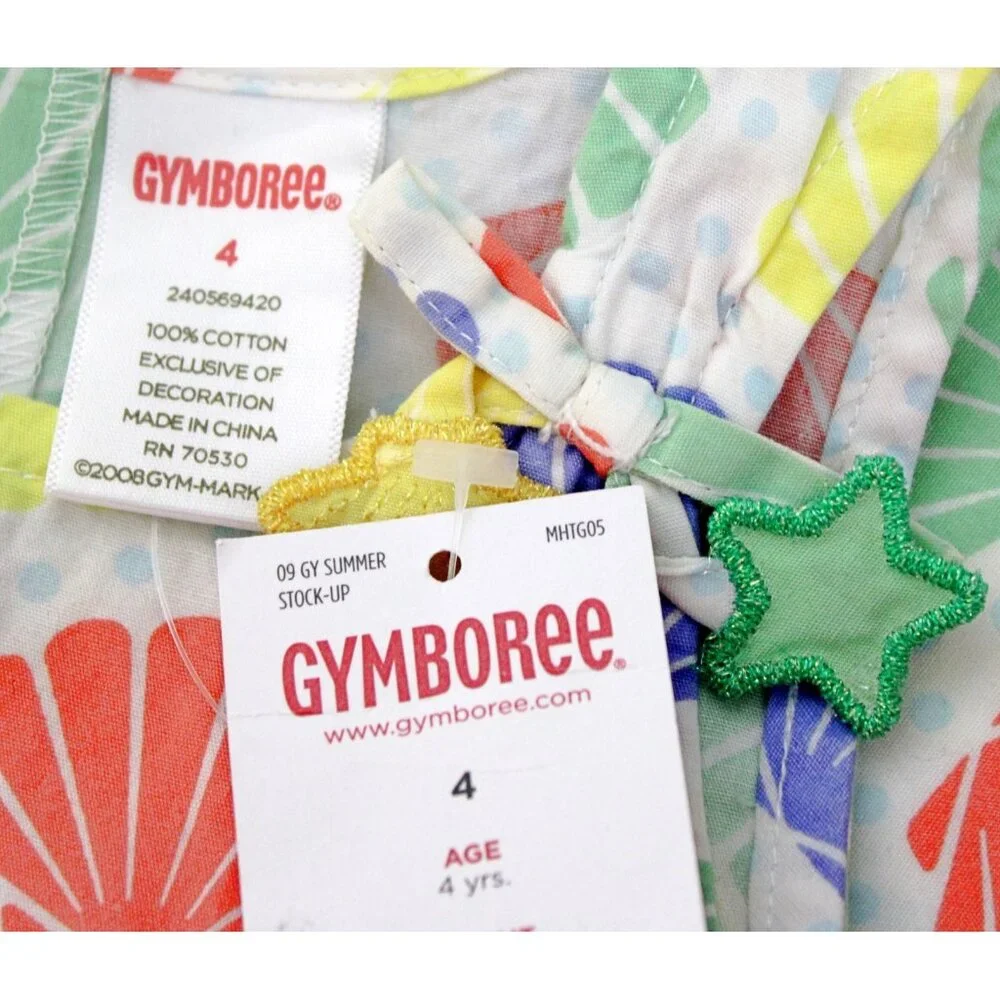 NWT 2009 Gymboree Mermaid Magic Ruffled Layer Tank Top Shirt sz 4 seashells Ocea